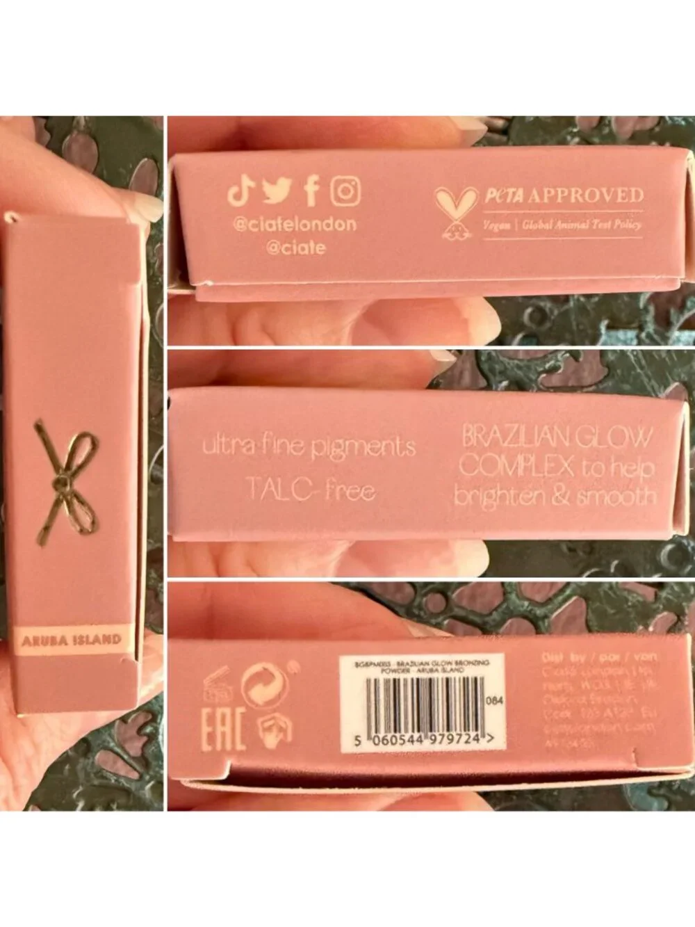 Ciate London Brazilian Glow Bronzer Aruba Island Travel Size Vegan